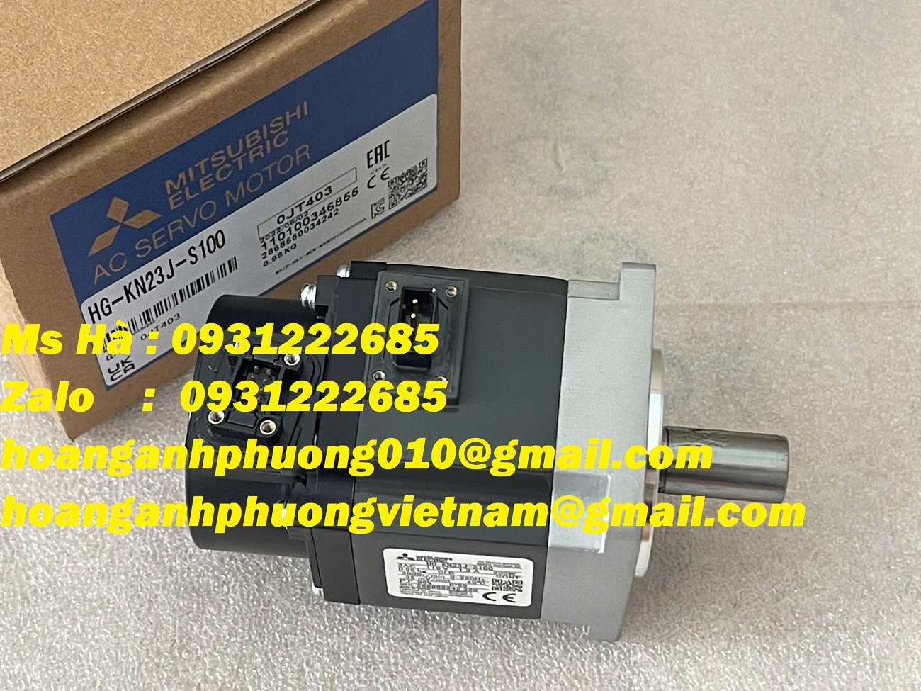 Servo 0.2kW HG-KN23J-S100 mitsubishi giao nhanh - tư vấn miễn phí
